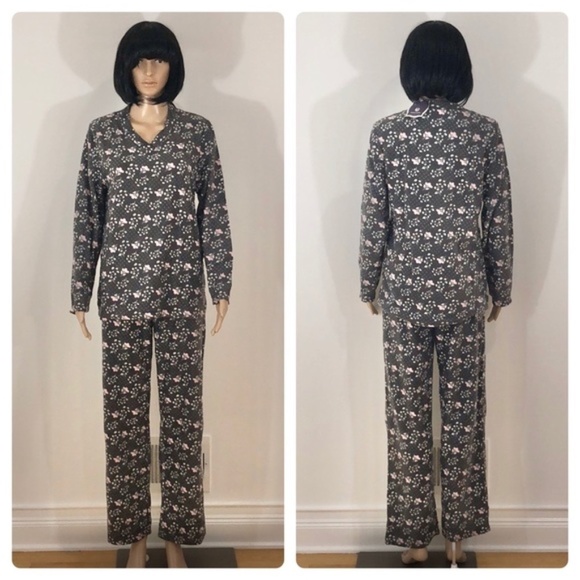 LAST TWO Mayfair 2 Piece Micro Fleece Pajamas - Picture 1 of 13